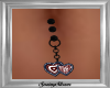 USA Hearts Belly Ring