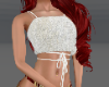 DJM White Fur Top