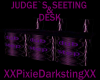 judge`s seeting & desk
