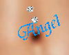 Angel belly button ring