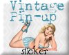 Vintage Pinup Sticker