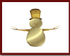 Animated gold snowman