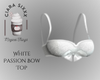 White Passion Bow Top