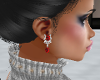 CherryRed Diamond Earing