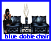 blue doble chair