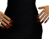 [X]Deep Red Nails