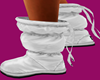 Puffy White Snow Boots