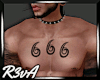 [R] 666 Tattoo chest