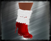 Red Winter Fur Boots