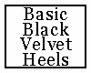 Basic Black Velvet Heels