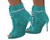 Teal/Pink  Ankle Boot