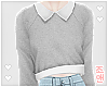 // crop sweater grey