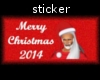 christmas sticker 2014