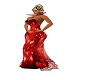 red fireworks gown
