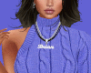 PURPLE SWEATER DRESS