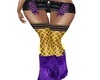 Purple fur pants