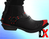 CowBoy Black / Red Boots