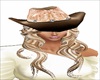 Brown cowgirl hat