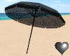 Black Lace Beach Parasol