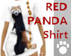 Red Panda Shirt White