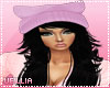 Black Linn/Lilac hat