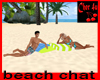 beach chat pillow