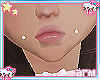 ♡ pink cheek piercing