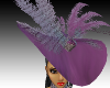 (MSis)Purple Feather Hat