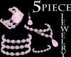 AC*5 Piece pink jewelry