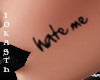 IO-Hate me Face Tatt