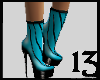 13 PVC Short Boot Blue 2