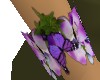 purple flower bracelet R
