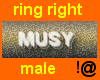 !@ RIGHT ring male