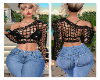 Crochet blouse - black