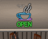 SC Coffee Shop Open Sign