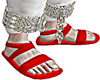 RED SANDALS