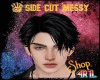 ♕Side Cut Messy Black