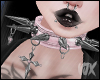 &bull;Spikey Choker Pink