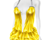 yellow satin mini