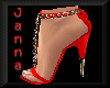 Jr Red Satin sandals
