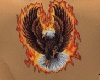 Flaming Eagle BackTattoo