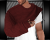 [L] RUST LIFTED SWEATER