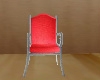 Red and Silver  Chair