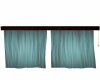 Animated Teal Curtains