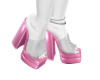 shiny pink shoes