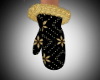 Black and Gold Mittens