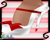 White/Red PinUp Pumps