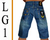 LG1  Denim Long Shorts