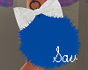 Blue PomPom Bag