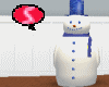 s. snowman in blue